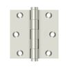 Deltana DSB314 3" x 3" Square Hinge in Polished Nickel