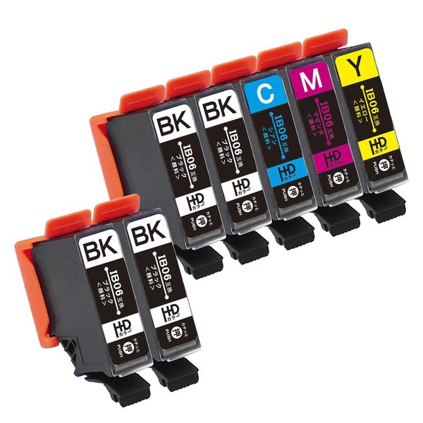 Epson IB06 (Glasses) Compatible Ink IB06CL5A Compatible 4 Colors 5 Piece Set + 2 Black Total 7 Compatible Models: PX-S5010 Pigment Ink Chips