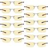 Eyekepper 12 Pack Blue Light Reading Glasses Rimless Yellow Tinted Computer Readers +1.75