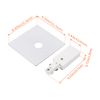 mirrea White H Type Live End Connector for Ceiling Track Lighting