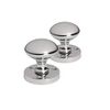 Jiyo.Outdoor Chrome Mortice Sprung Door Knob Set Pack Pair