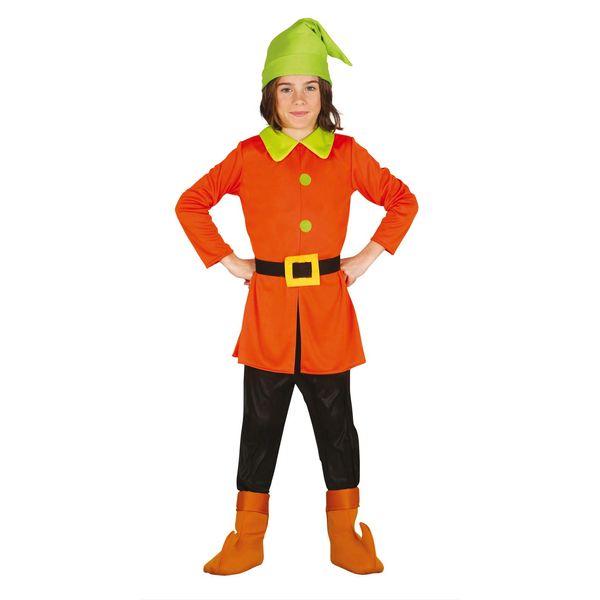 FIESTAS GUIRCA Child's Orange Dwarf Costume
