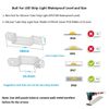 MSDUSA 100 Pack LED Strip Light Mounting Brackets LED Strip Light Holder with 200 Screws Included (Ideal for 10mm/0.41in Wide IP67/68 Waterproof Strip Lights)