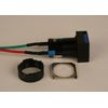 PilotLights 12 Volt DC Pilot Light, 17mm Square Panel Indicator Light - Blue LED, 12VDC