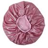 Holographic Extra Jumbo Nightcap Twinkle Deluxe Luxury Wide Band Sleep Cap Bonnet Hat for Hair Pink