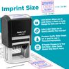 MaxMark Q43 (Large Size) Date Stamp with Received Self Inking Stamp - Blue Ink
