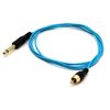 Tattoo Clip Cord Gold-plated Cable, AWADUO Professional Rubber Tattoo Clip Line Cable 6.35mm to RCA OD 2.2 Cords for Tattoo Pen/Rotary Tattoo Machine(Blue/1.8M)