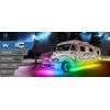 MICTUNING C2 RGB-IC LED Rock Lights 8 Pods Underglow Multicolor Chasing Neon Kit