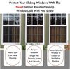 NU-SET 2215-2 Vertical Sliding Window Lock, 2 Pack, White