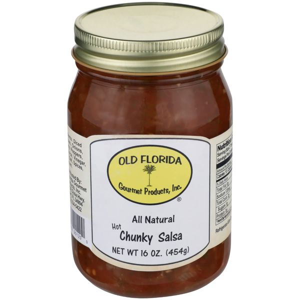 OLD FLORIDA GOURMET PRODUCTS, INC Hot Chunky Salsa, 16 OZ