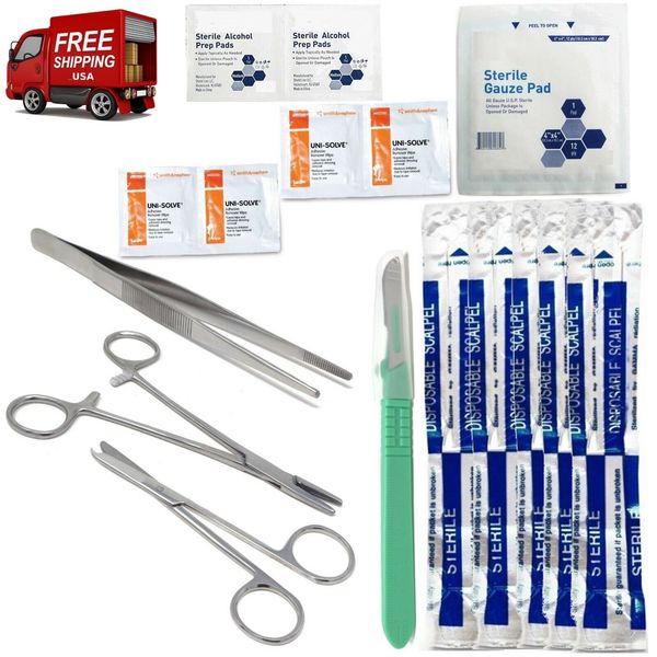 Advanced Surgical Suture Kit First Aid Survival Emergency Family Travel Kit