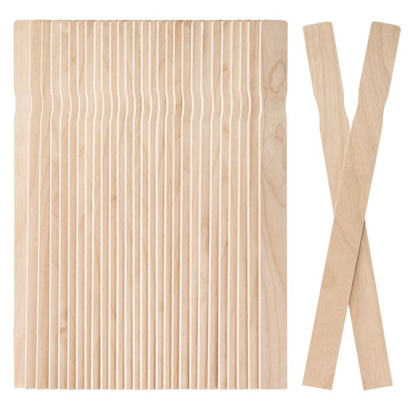 WISYOK 30 Pack 12 Inch Paint Stir Sticks - Wooden Paint Sticks for Mixing, Large Popsicle Sticks for Crafts, Paint Stirrers for Epoxy Resin, Garden Markers