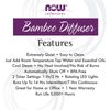 NOW  Solutions Ultrasonic Real Bamboo Essential Oil Diffuse EASY TO CLEAN, Quiet