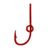 BT Outdoors Eagle Claw Red Hat Hook Fish Hook Hat Pin Hook Red Hat Hook Pin