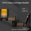 Wireless Tattoo Kit Complete for Beginners Pen Machine with Power Supply Needles