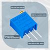 Innfeeltech 20 Pcs 200K Ohm Multiturn Trimmer Potentiometer Blue Adjustable Variable Resistor