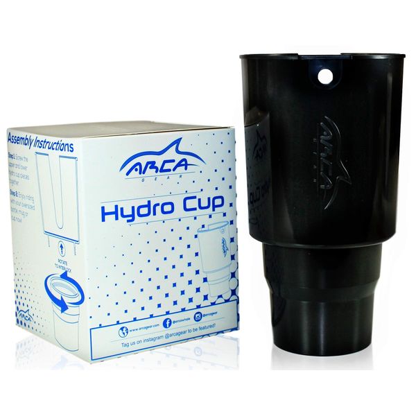 Arca Gear Hydro Cup - Car Cup Holder Adapter for Hydro Flasks (32/40 Ounce), Nalgenes (32/48 Ounce), Yeti Ramblers (36 Ounce), Klean Kanteens (32/40 Ounce), and Other Large Bottles