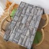 Walmsco Tablecloth Gray Brick Pattern Decor For Dining Room Kitchen Rectangular Table Cover 132 * 178cm