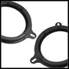 Hihaha 2pcs 6.5" Car Speaker Spacer Ring Adapter Bracket Extender Black Durable Material
