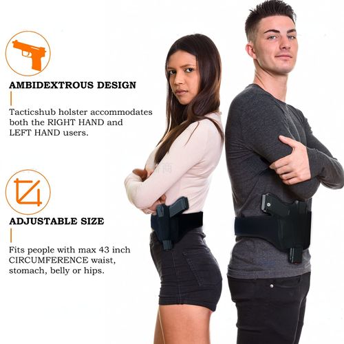 Quick Pull Shoulder Holster Belly Band Holster for Concealed Carry, Gun Holster for Men/Women,Fits 9mm,Glock, Sig P365 Etc Other Similar Sized Pistols LIBOSHENG(S)