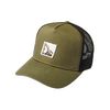 Children's Trucker Cap: Excavator (Patch) - Baseball Cap Boys - Hat Work Wear, Olive Green-Black
