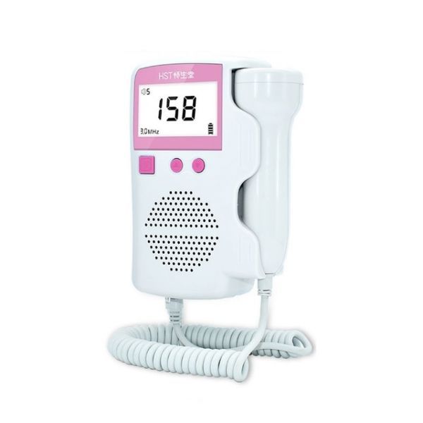 Fetal Heart Sound Meter Heart Rate Heart Sound Listener Pregnant Women Gift 34, 01 Type 3.0MHz Pink