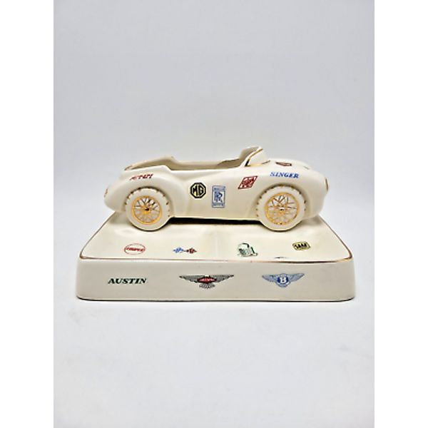 Vintage Mens Dresser Desk Tray European Race Sports Car Ceramic Ashtray