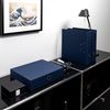 Rössler Soho 1 Drawer Filing Storage Box for A4 - Navy Blue