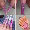 Title: Punk Style Pink Gun Nail Charms 10PCS - 3D Metal Decoration with Crystal Rhinestones for Acrylic Nails