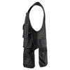 Blaklader Men's Ripstop Kangaroo Mesh Work Vest with Utility Pockets, Black, Medium