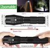Super Bright Tactical Police Torch Zoomable Camping LED Flashlight 5 Modes
