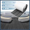 VekAuto 95"x7" EVA Decking Sheet Mat for Boat Deck Pad Medium Gray Black Auto Accessories