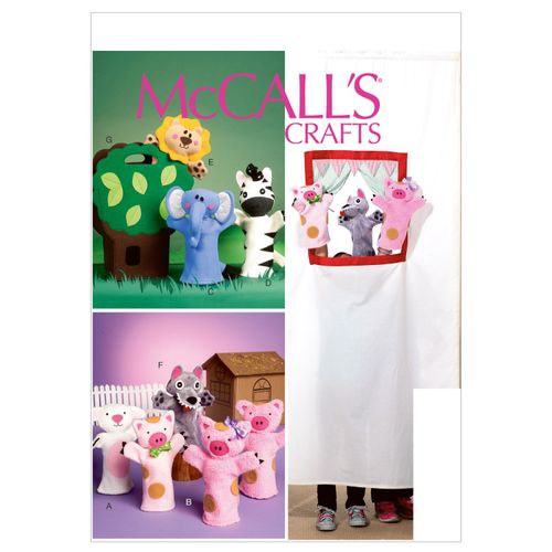 McCall Patterns M6671 Puppets and Carry Bag Sewing Template