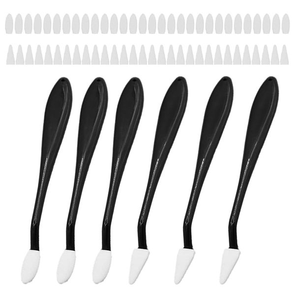 MVPACKEEY 6 PCS Sketch Wiper,Paper Art Blenders Sketch,Sketch Wiper Set with 60 Replacement Heads,Kneaded Eraser,Painting Eraser,Art Student Sponge,for Sketch Drawing and Detail Painting(Black+White)