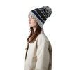 Beechfield Hygge Striped Beanie - Black Cherry