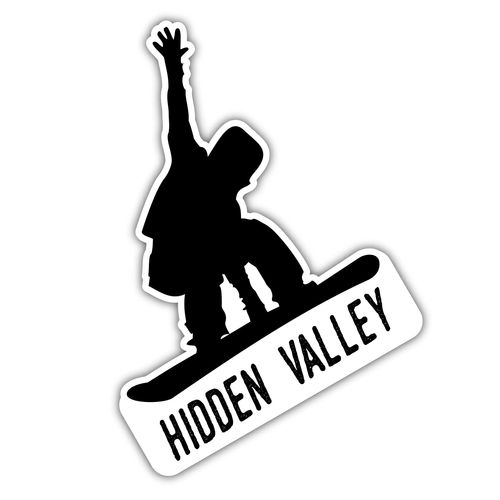Hidden Valley Ontario Ski Adventures Souvenir 4 Inch Fridge Magnet Board Design