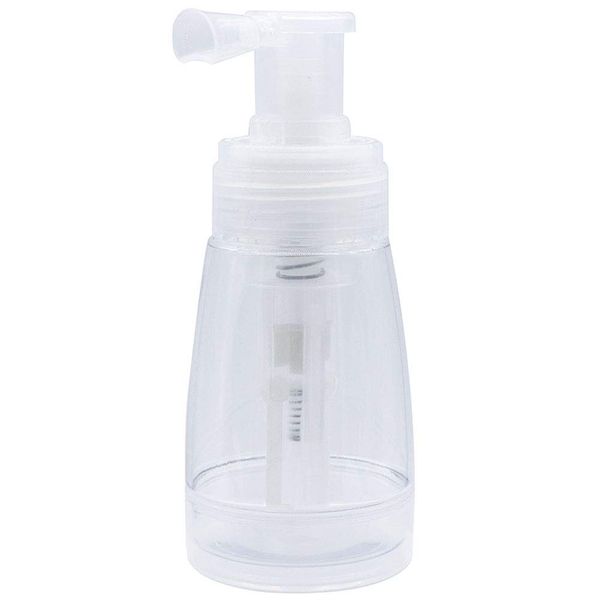 Teensery Empty Powder Spray Bottle Portable Clear Refillable Hair Fiber Spray Bottle Portable Hairdressing Tool, 180ML (1Pc)