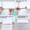 5 Pack Extendable Pegboard Paper Towel Holder,Pegboard Hook for Workshop,Garage,