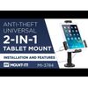 Universal Tablet Stand with Cable Lock