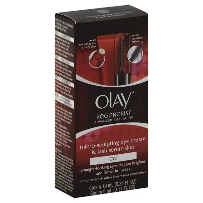 Olay Regenerist Micro Sculpting Eye Cream & Lash Serum Duo for Anti-Aging