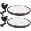 Pair Universal 165mm Round Convex Mirror Head & Arm Replacement for Bus Van HGV Plant Loader