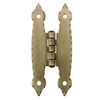 (5 Pack) Forged Edge Surface Mount "H" Hinge for Flush Doors - Antique Brass 3-1