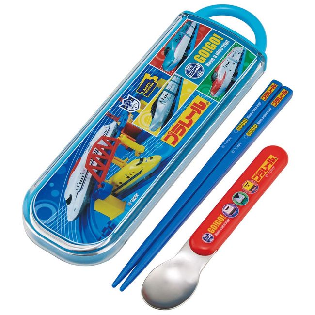 Skater CCA1 Chopsticks and Spoon Set, Plarail, 21, Made in Japan