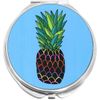 Pineapple on Blue Compact with Mirrors - Perfect for your Pocket or Purse