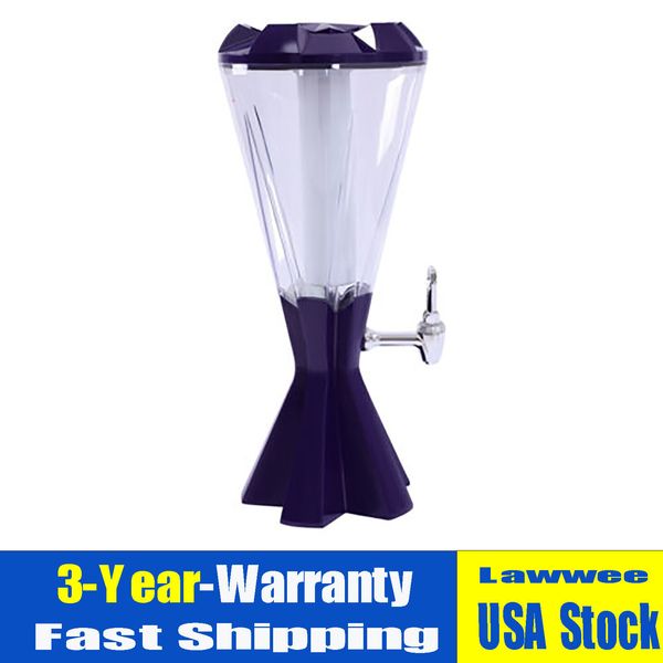 Drink Tower, 3 L Drink Tower Dispenser With Ice Tube Tabletop Beer Dispenser NEW