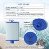 Spa Filter for UNICEL 6CH-940, for PWW50P3(1 1/2" Coarse Thread) Hot Tub Replace