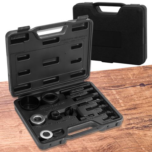 TOPEMAI Power Steering Pump Pulley Removal Tool, Pulley Puller Tool, Pulley Puller and Installer Kit for Removal Vehicle Power Steering Pump, Alternator Pulleys
