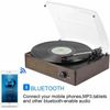 Vinyl Record Player Bluetooth Belt-Driven 3-Speed Turntable Built-in Speakers