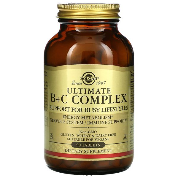 Ultimate B+C Complex, 90 Tablets