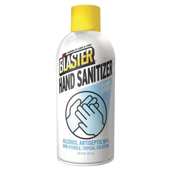 Blaster Hand Sanitizer Pump Spray 80% Alcohol Topical Anticeptic 8.5oz